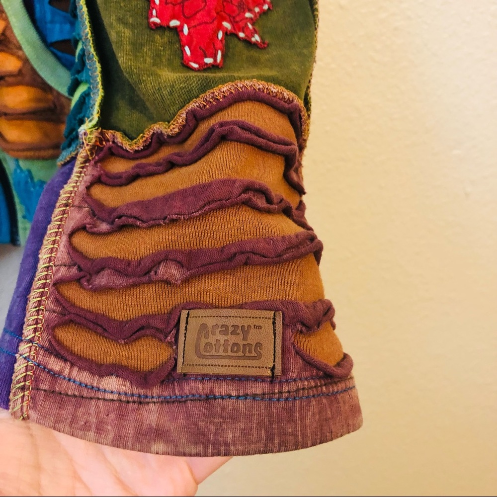 Crazy cottons patchwork zip up hoodie - image 5